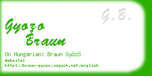gyozo braun business card