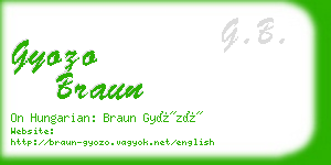 gyozo braun business card